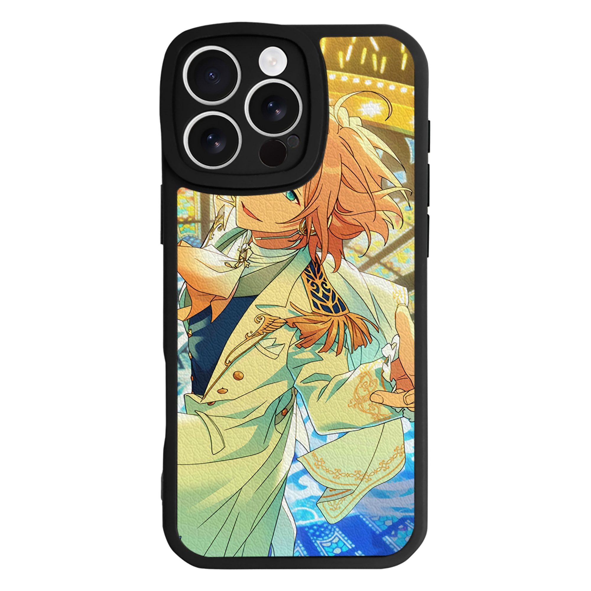 （画像用） あんさんぶるスターズ! Ensemble Stars 【iPhone 16シリーズ対応】シリコンスマホケース（レザー調） 材質：シリコン